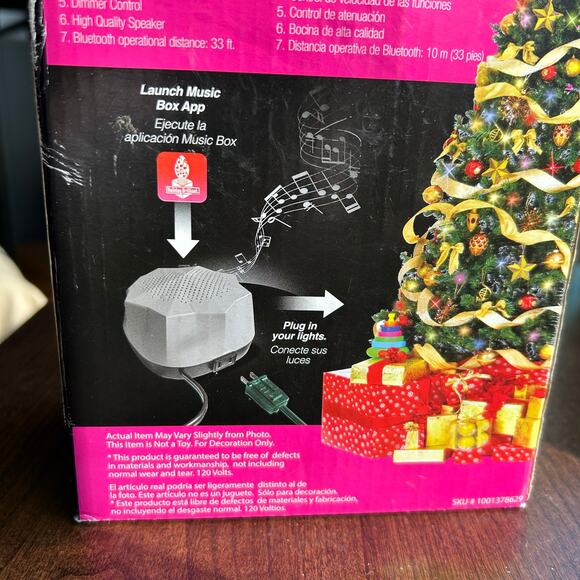 Holiday Brilliant Rhythm of Lights Music Box - Picture 2 of 9